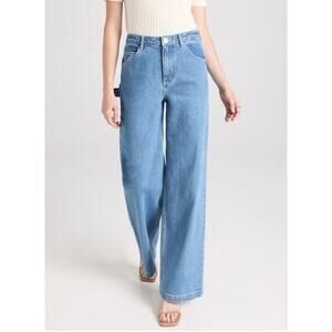 STAUD Painter Medium Wash Jeans Size 4